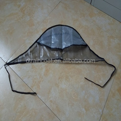 Good quality Plastic rain cap/rain bonnet/rain hat for promotion