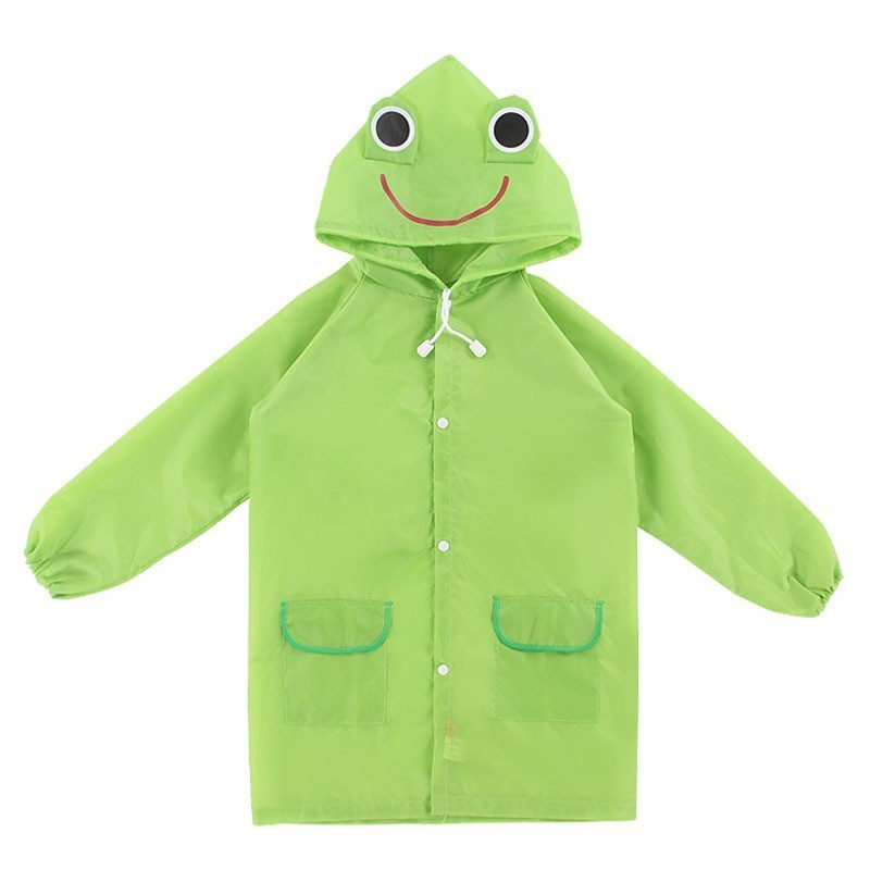 Kids Toddler Rain Suit for Boys Girls One Piece Hoodie Zipper Cute Cartoon animal Waterproof Rain Jacket