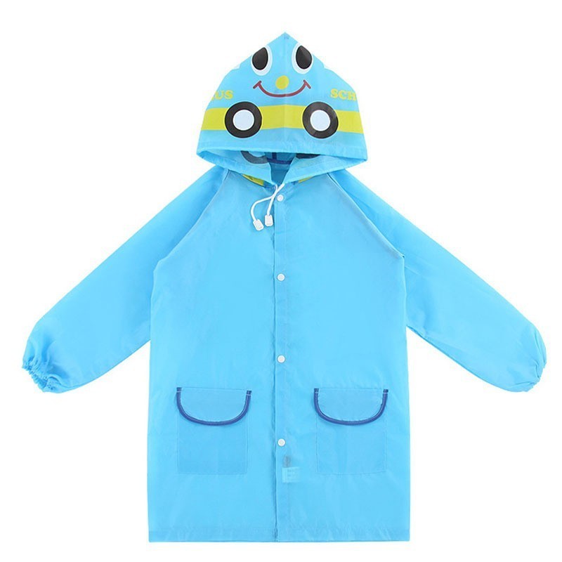 Kids Toddler Rain Suit for Boys Girls One Piece Hoodie Zipper Cute Cartoon animal Waterproof Rain Jacket