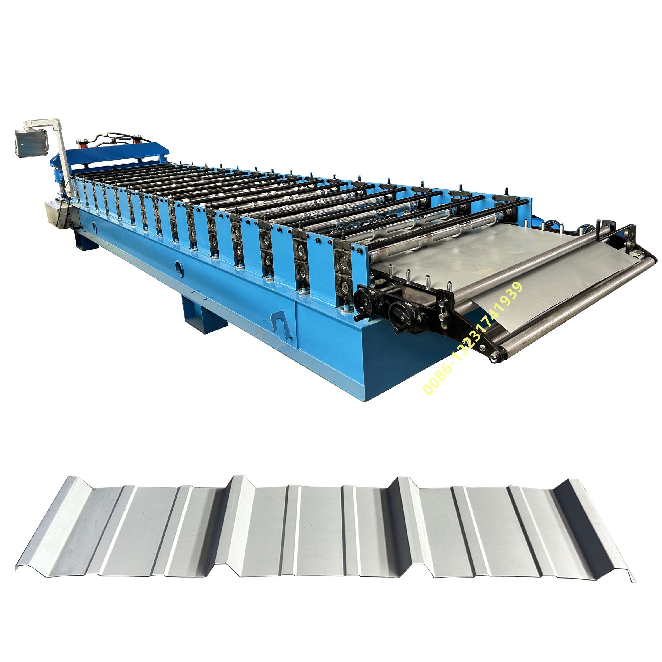 USA used roll forming machine with pre-cutter for making 9'' ultra rib panels PBR panels