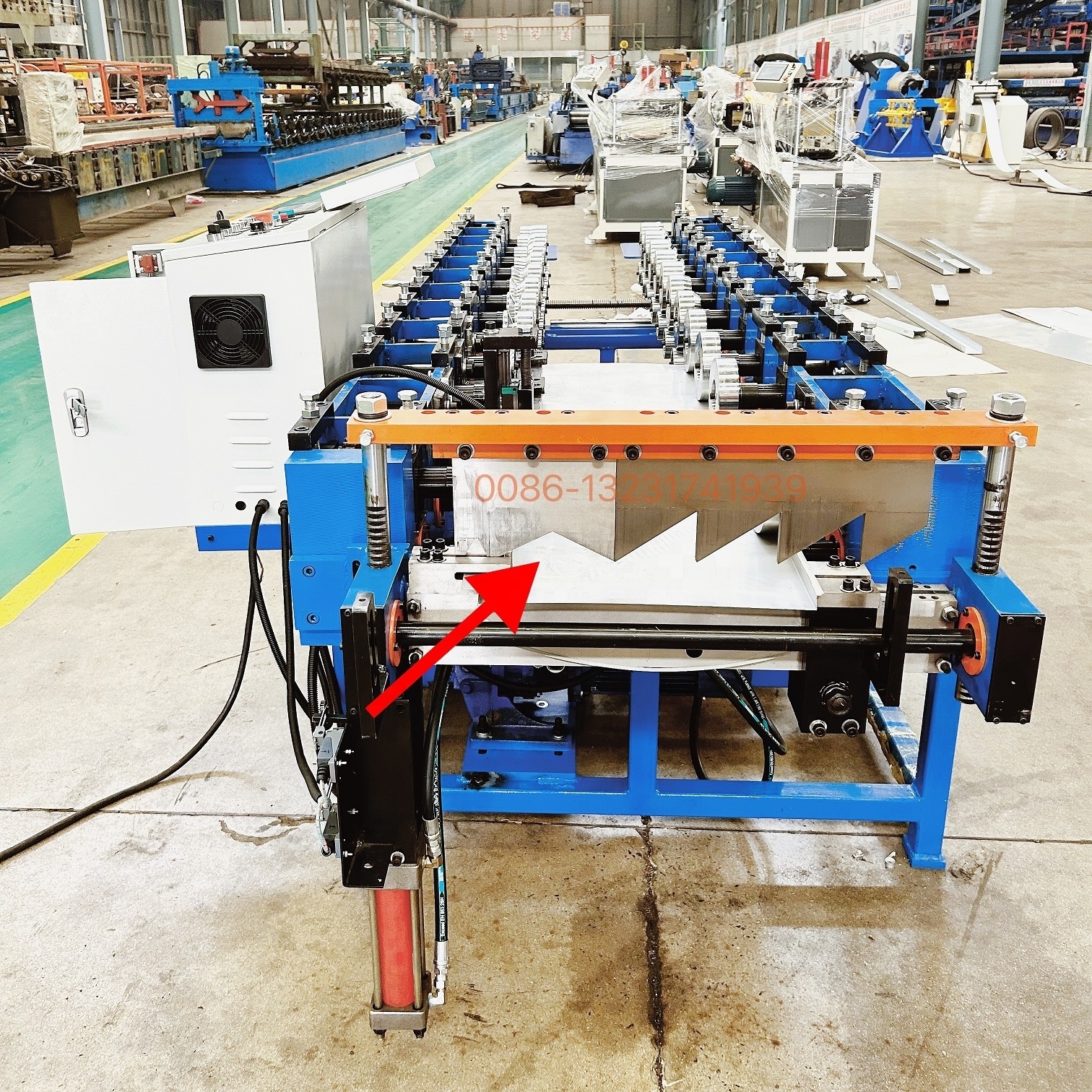 roll forming machine with high speed rolling wheel for making self lok standing seam roofing sheets