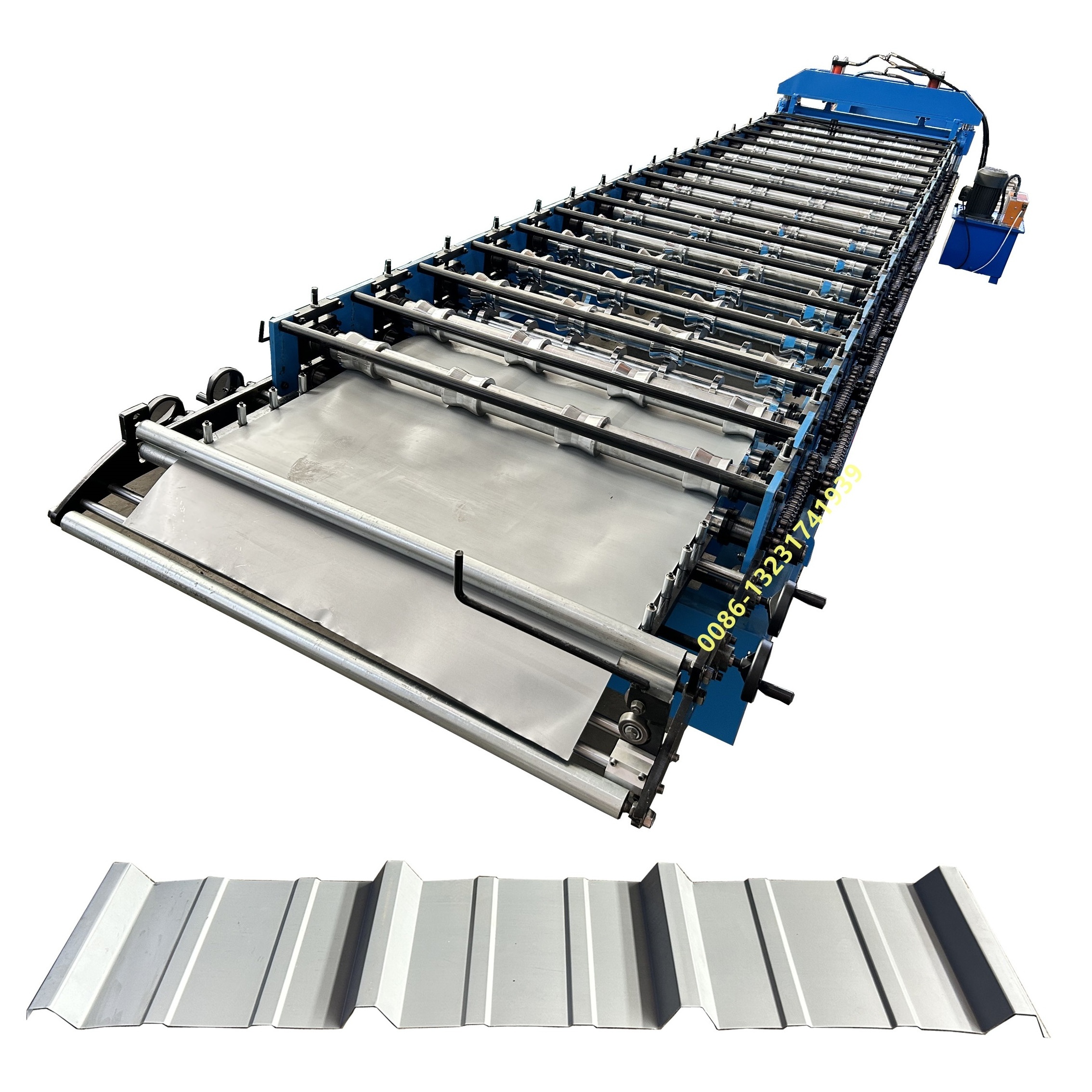 USA used roll forming machine with pre-cutter for making 9'' ultra rib panels PBR panels