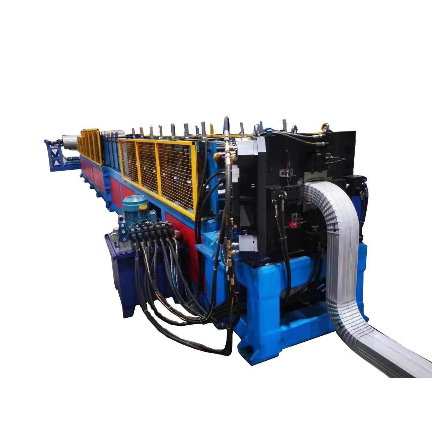 Automatic Water Gutter Roll Forming Machine Metal Rain Pipe Downspout Rain Gutter Making Machine