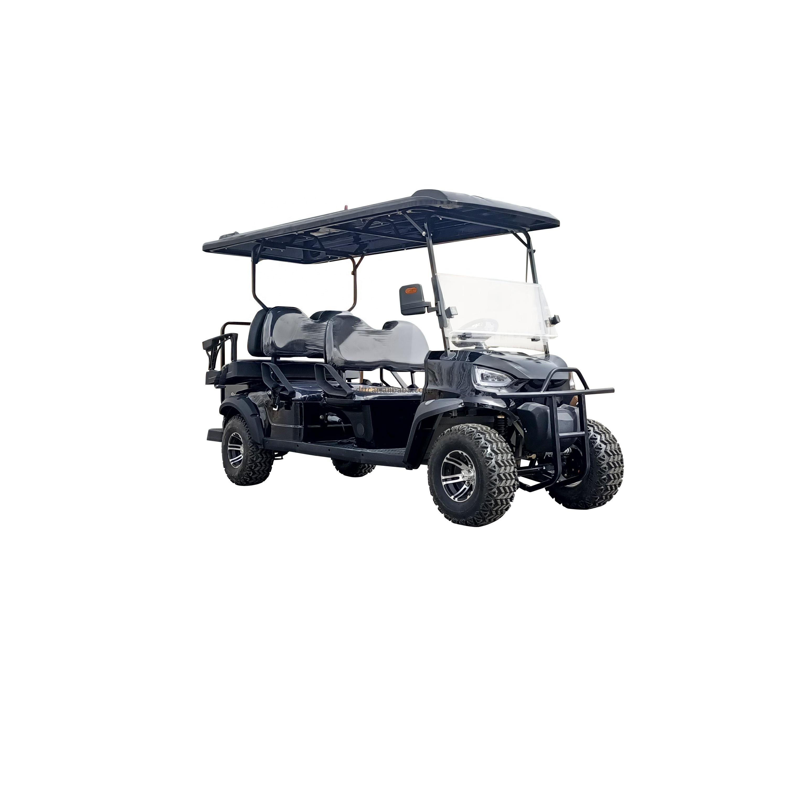 New Luxury 2 4 6 Seater Low Speed Vehicle 4 Wheel Drive Push Electric Street Legal Golf Cart club car For Sale