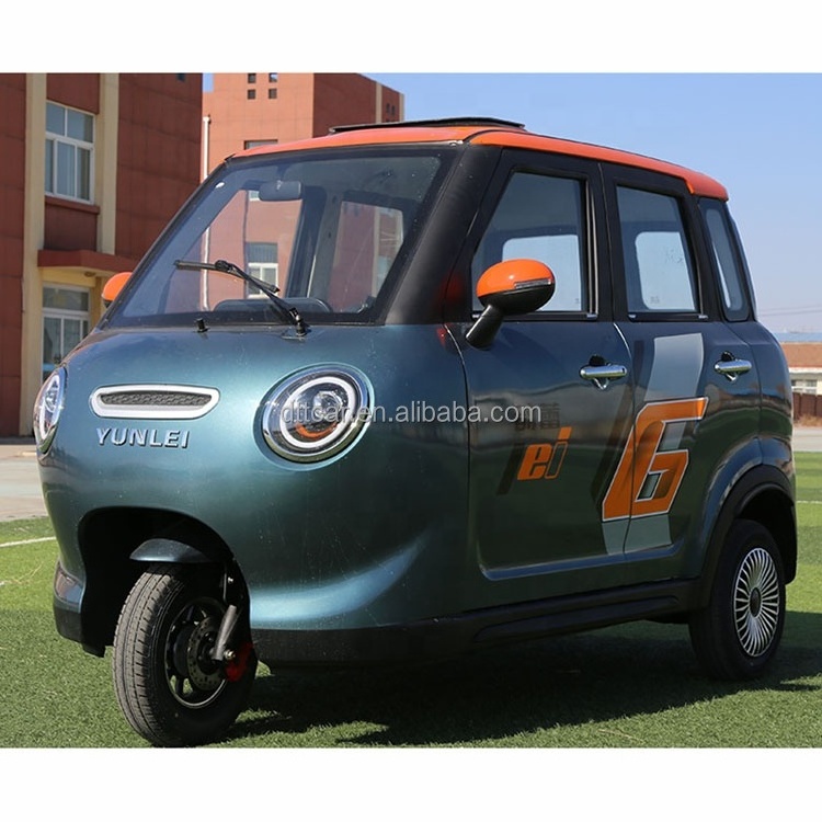 2024 Closed cabin 1.2kw electric tricycle passenger tricycle with 2 seats