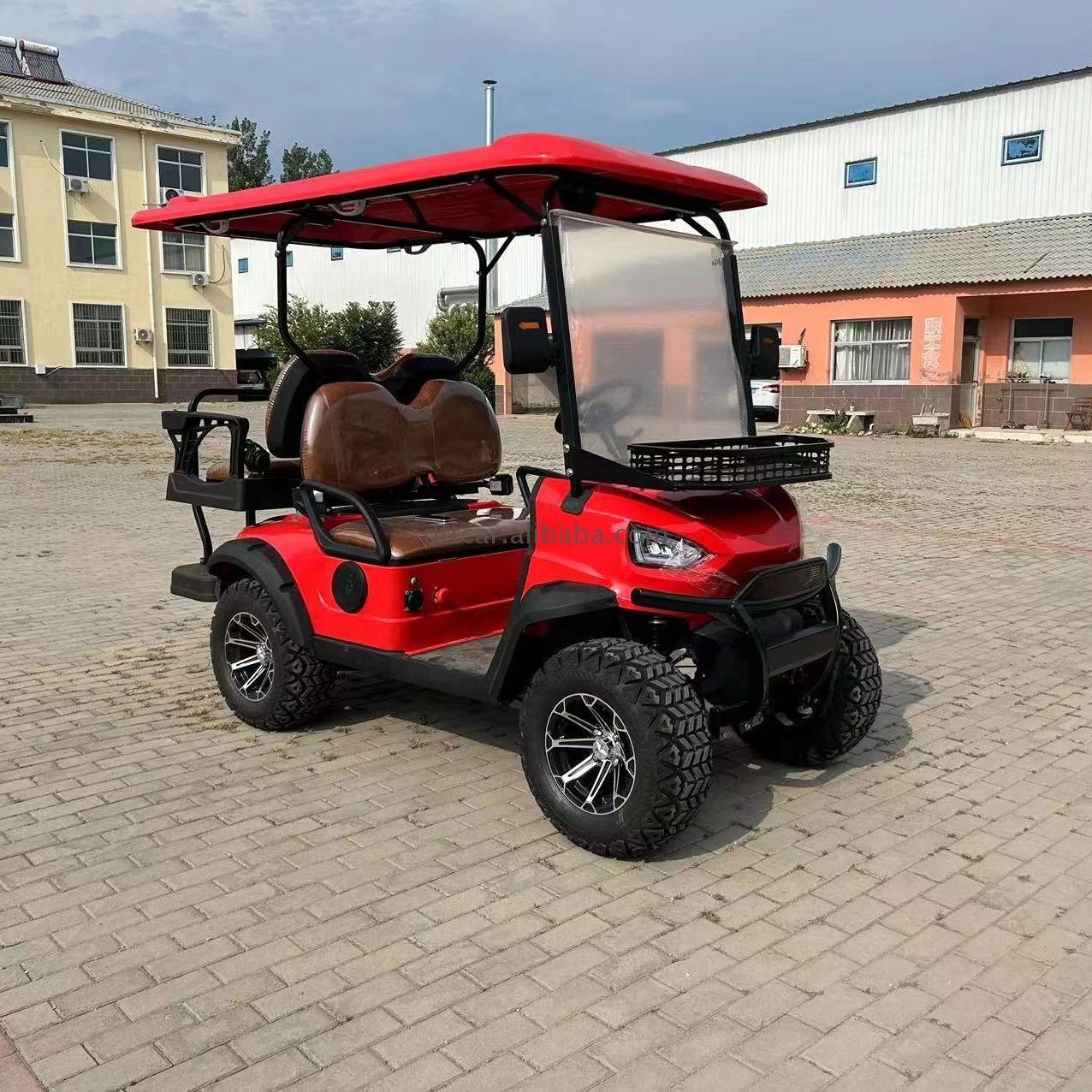 New Luxury 2 4 6 Seater Low Speed Vehicle 4 Wheel Drive Push Electric Street Legal Golf Cart club car For Sale