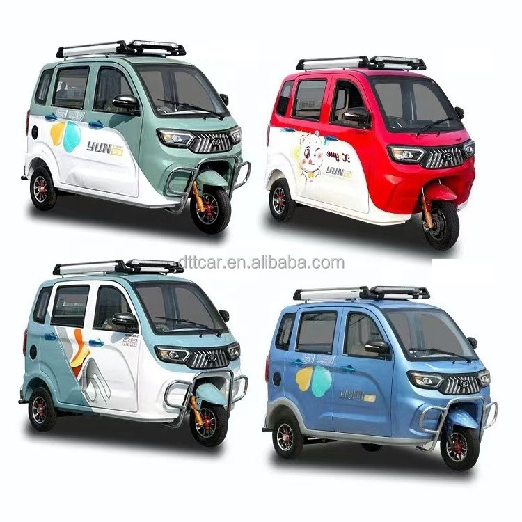 2024 Electric Closed Passenger Electric Tricycle 10 Full 4 Wheel Electric Car Unisex 60V Rompers Electric 4 Wheeler for Adults