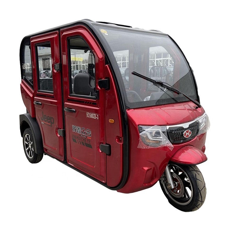 HEZON Motorcycle 3 person tricycle cheap enclosed electric tricycle electric bike adult from china