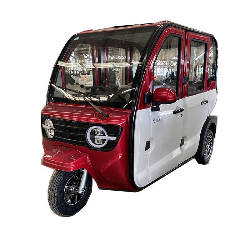 Three Wheels adults Passenger cheap Electric Tricycle Motorcycle Rickshaw Fully Enclosed Mobility electric scooters Motor Cabin