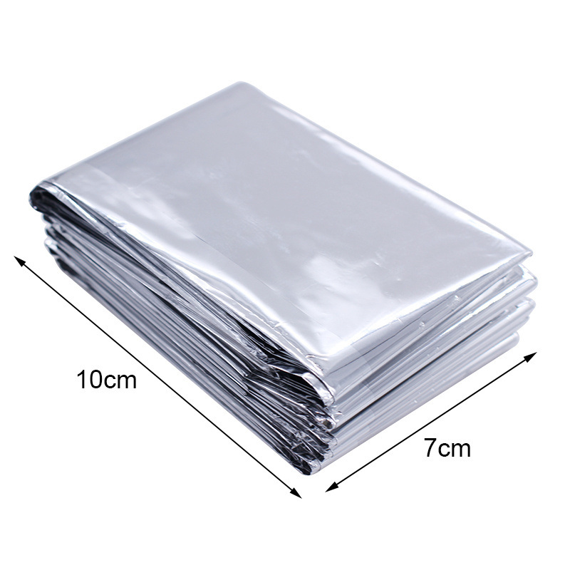 Waterproof First Aid Kit Thermal Mylar Survival Silver Foil Rescue Emergency Blanket for Outdoor