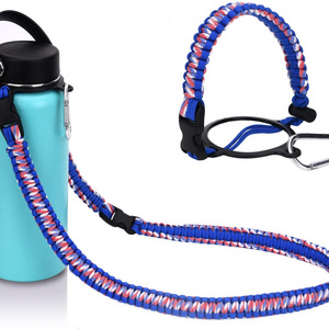 Handle Fits Wide Mouth Water Bottles Durable Hydro Survival Strap Cord Safety Ring Bracelet