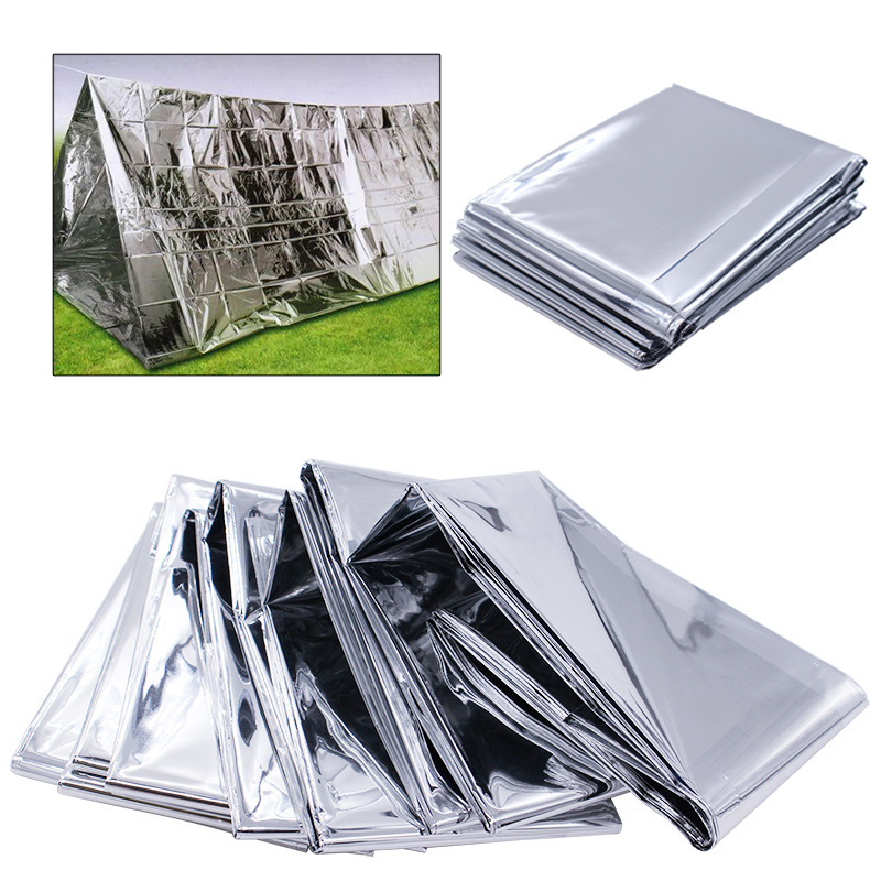 Waterproof First Aid Kit Thermal Mylar Survival Silver Foil Rescue Emergency Blanket for Outdoor