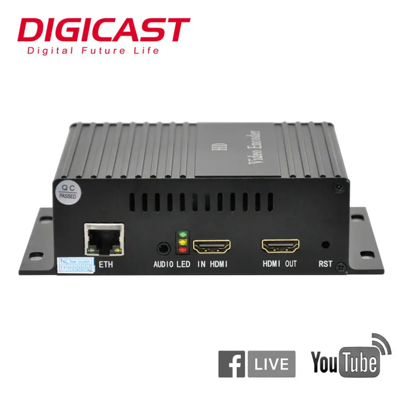 H265 H264  HDM I Video Streaming Encoder IPTV with RTSP RTMPS HLS M3U8 UDP SRT ON VIF