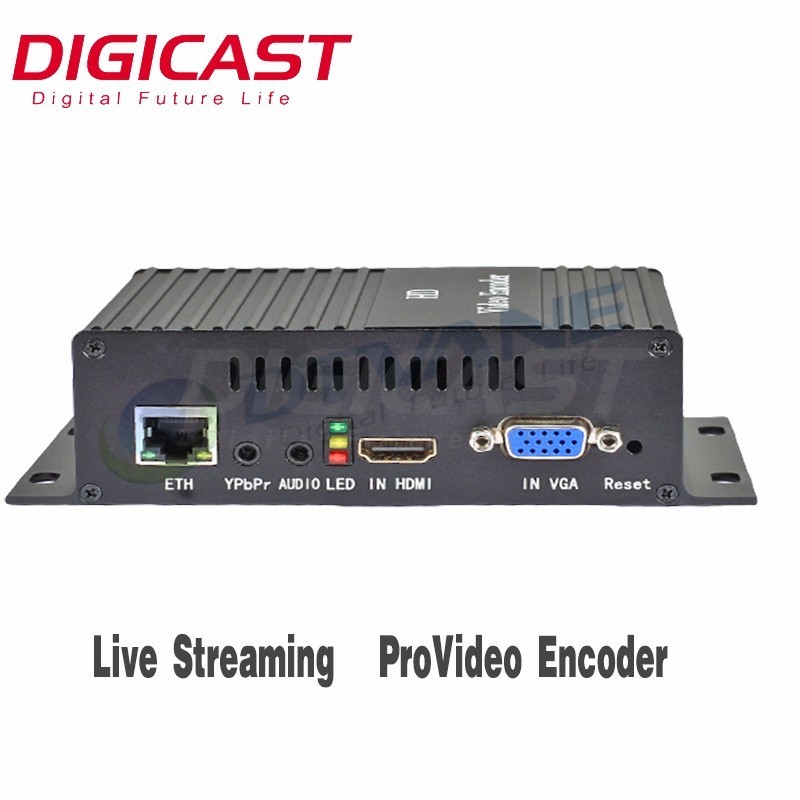 DIGICAST Full HD MI 1080P SD CVBS VGA YPbPr to IP Encoder  RTMP H264 HD MI VGA IP Encoder