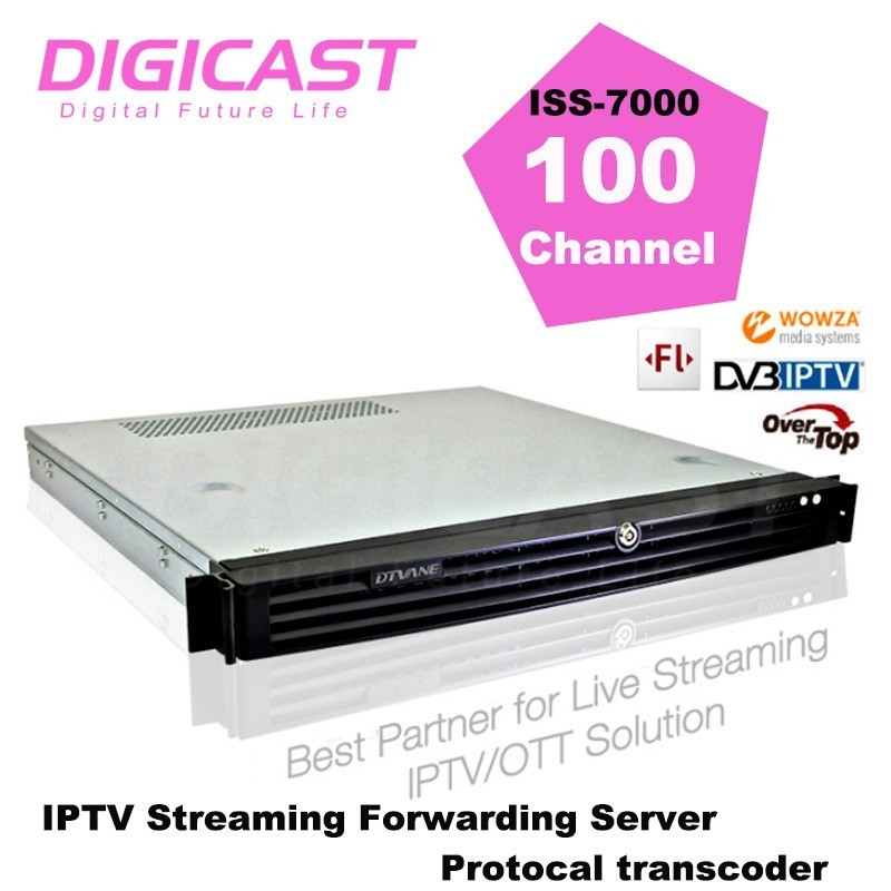 DIGICAST IPTV OTT Streaming Video Server System UDP to HTTP HLS RTMP Converter