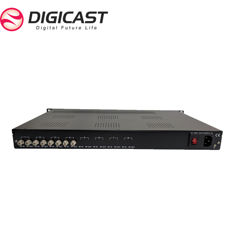 CATV Digital modulator multi channel free Tuner DVB-S2 to RF DVB-T DVB-C modulator