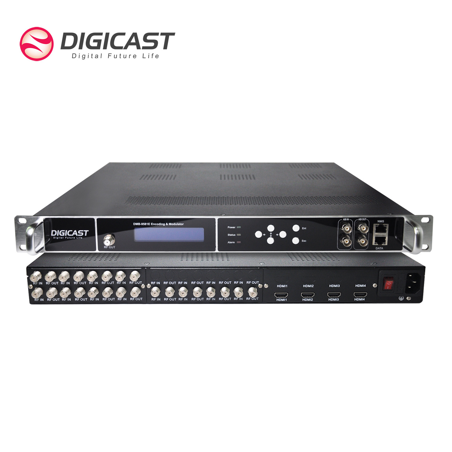 RF Digital Cable TV Encoder Modulator  DVB-S2 to DVB-T Hotel HD IPTV  Multi Channel RF Modulator ISDBT