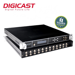 Multi-Channels Digital TV Heandend FTA  DVB-S Tuners to RF DVB-T ISDB-T DVB Transmodulator CATV