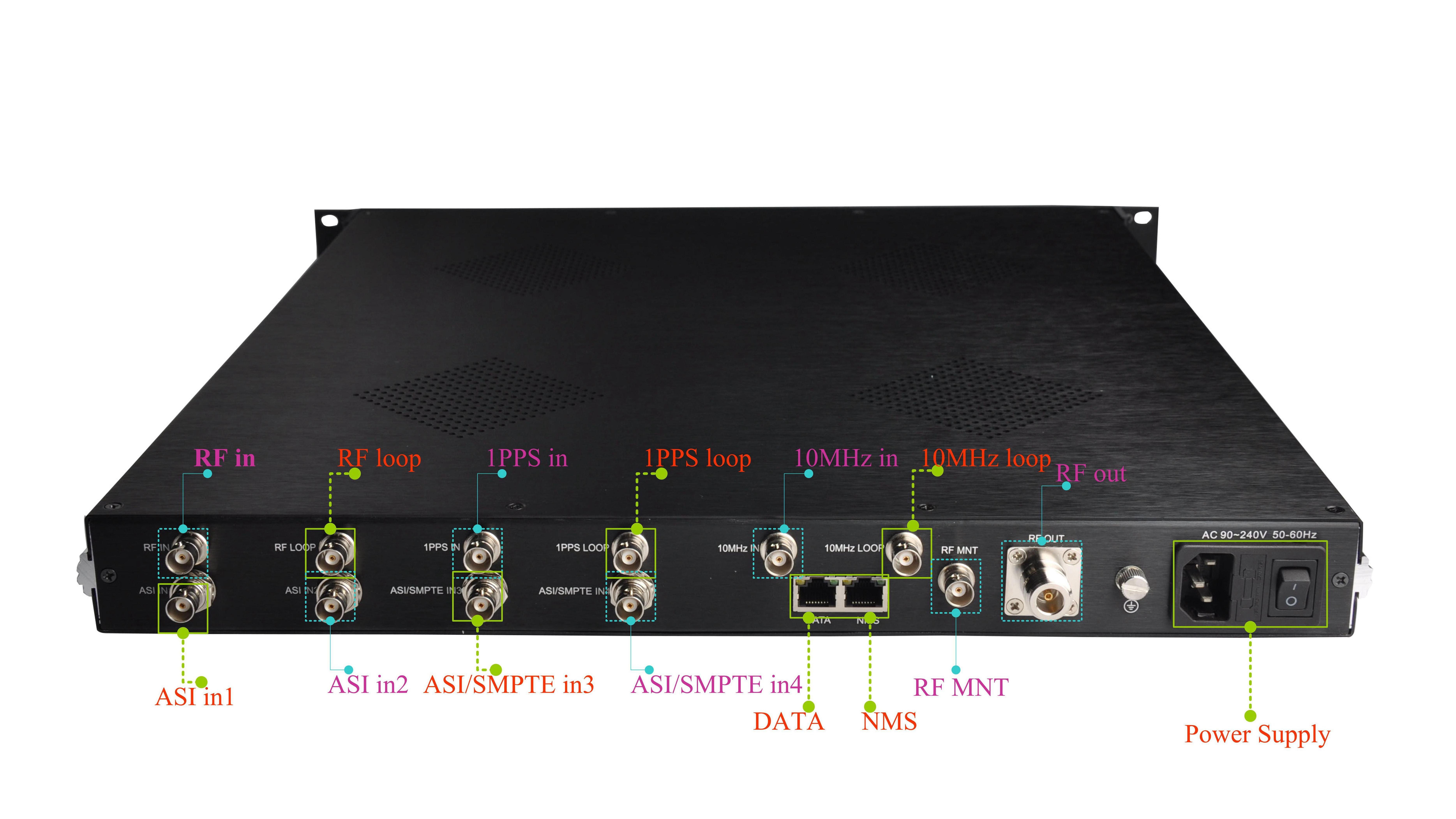 Digicast High Quality audio transmitter satellite equipment dvb-t2 modulator