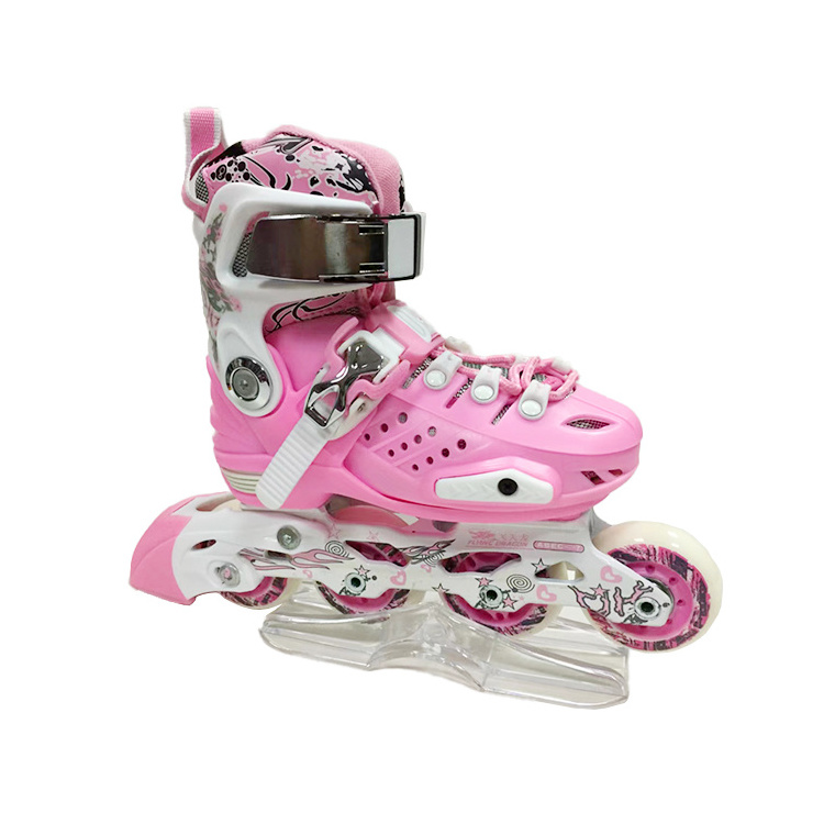 Hot Selling Kick Speed Inline Roller Skate Shoes Flashing Roller Skate Quad Wheels