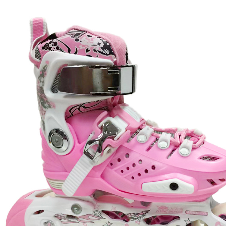 Hot Selling Kick Speed Inline Roller Skate Shoes Flashing Roller Skate Quad Wheels