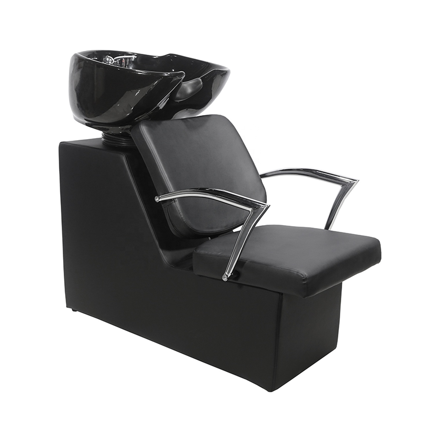 DTY Hair Spa Beauty Hair Salon Shampoo Beds Backwash Chairs Ceramic Wash Bowl Salon Shampoo Bowls And Chairs