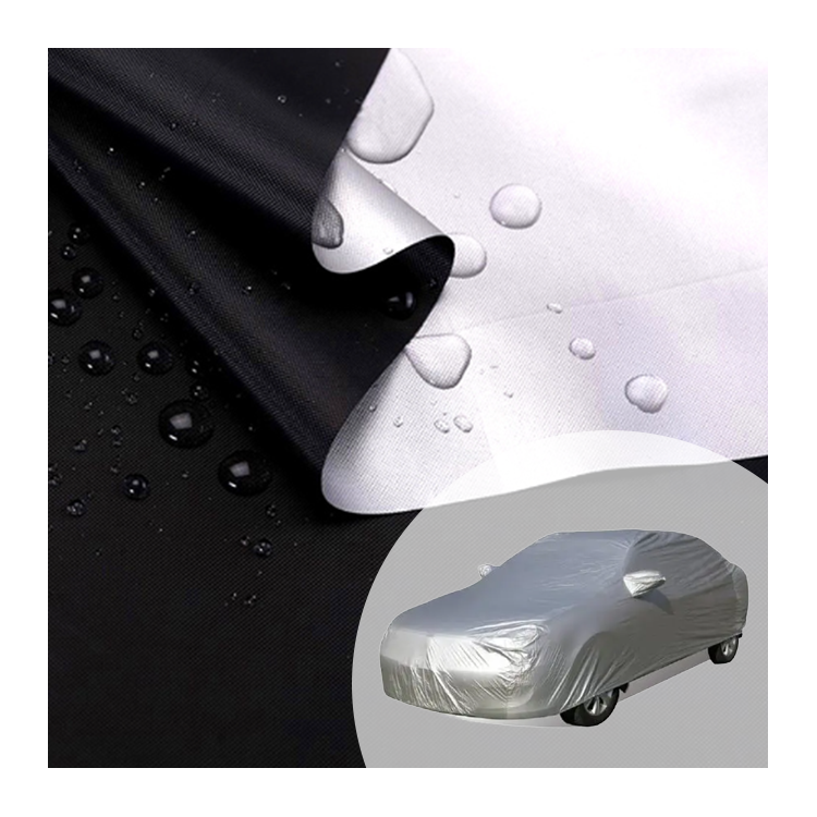 Factory Direct Sales Waterproof silver PU coated polyester taffeta 190T 210T car cover fabric