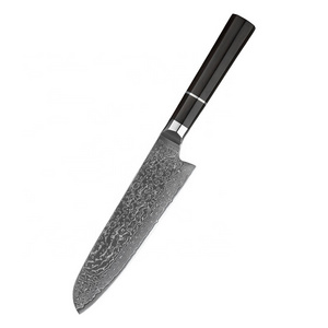 Japanese Damascus Chef Knife Wood Handle Knife Japanese VG10 Super Carbon Steel Chef Kitchen Knife with Wooden Handle