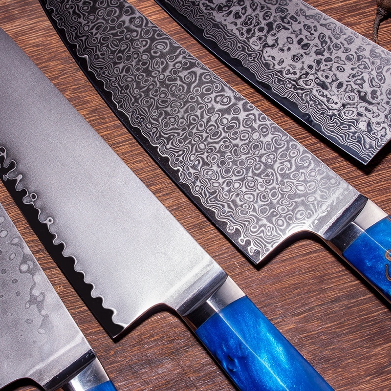 Wholesale Good Quality Chef Knives Damascus Steel Custom Damascus Yangjiang Knife