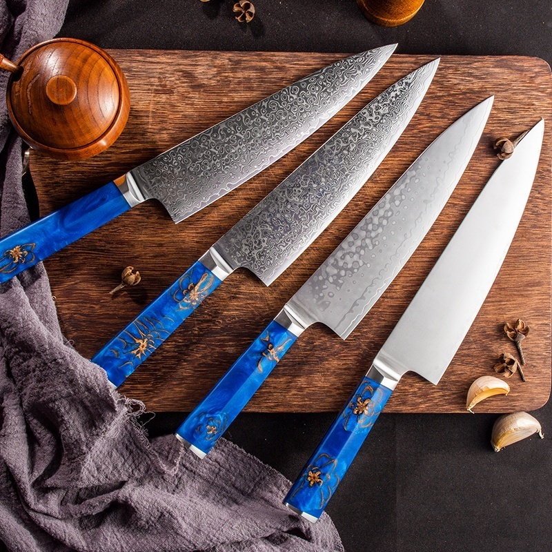 Wholesale Good Quality Chef Knives Damascus Steel Custom Damascus Yangjiang Knife