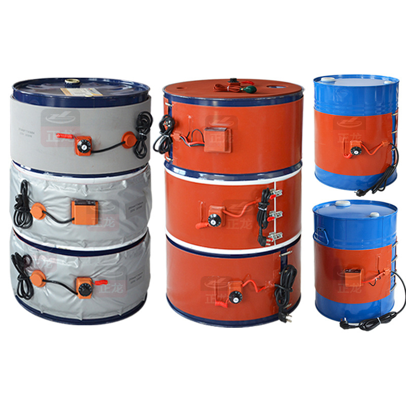 55 Gallon Plastic And Metal Silicone Rubber Oil Drum Heaters