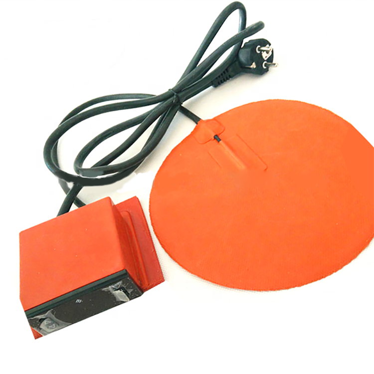 12v 24v 120v 220v 200 Degree Industrial Flexible Silicone Rubber Heating Pad Plate Heater Element With Thermostat