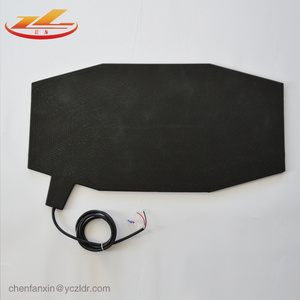 Electric Heating Pad for Tyre Flexible silicone rubber heater with plug & thermocouple 1000mm lead wire