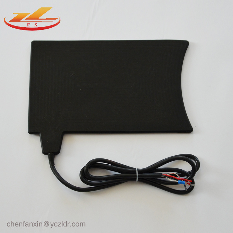 Electric Heating Pad for Tyre Flexible silicone rubber heater with plug & thermocouple 1000mm lead wire