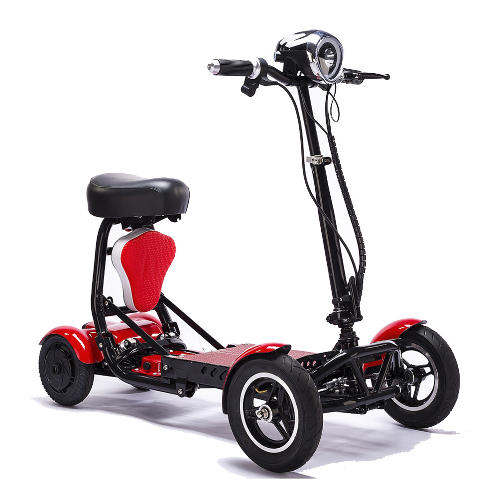 Foldable perfect travel transformer 4 wheel electric golf mobility scooter 250w 1000 watts for elderly adult