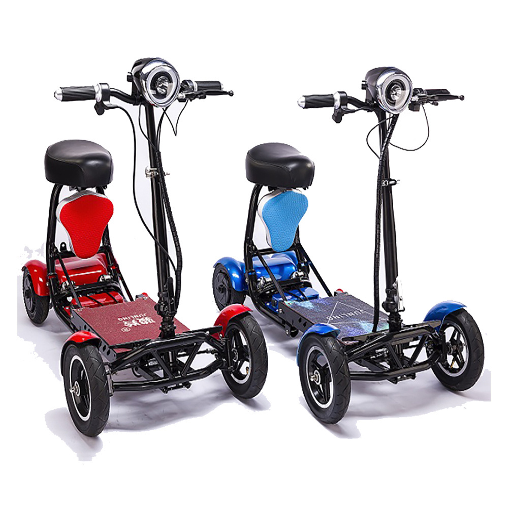 Foldable perfect travel transformer 4 wheel electric golf mobility scooter 250w 1000 watts for elderly adult