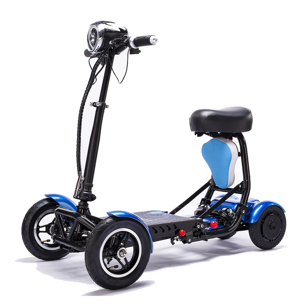 Foldable perfect travel transformer 4 wheel electric golf mobility scooter 250w 1000 watts for elderly adult