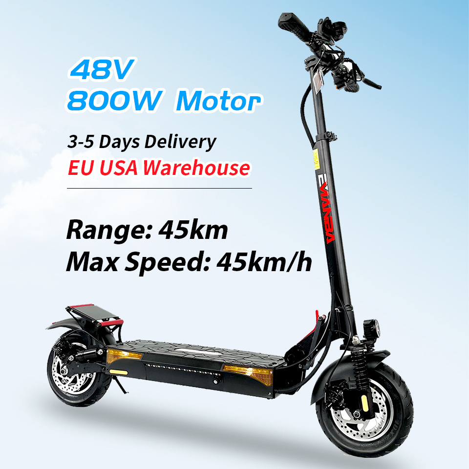 US EU Germany Warehouse L12 electric scooter big Two Wheels Foldable Adult mobility e Scooter electrico 500w 800w 48v