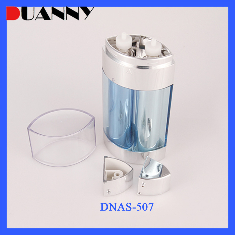 15mlx2 30mlx2 Clear Plastic Dual Chamber Airless Pump Bottle for Cosmetics