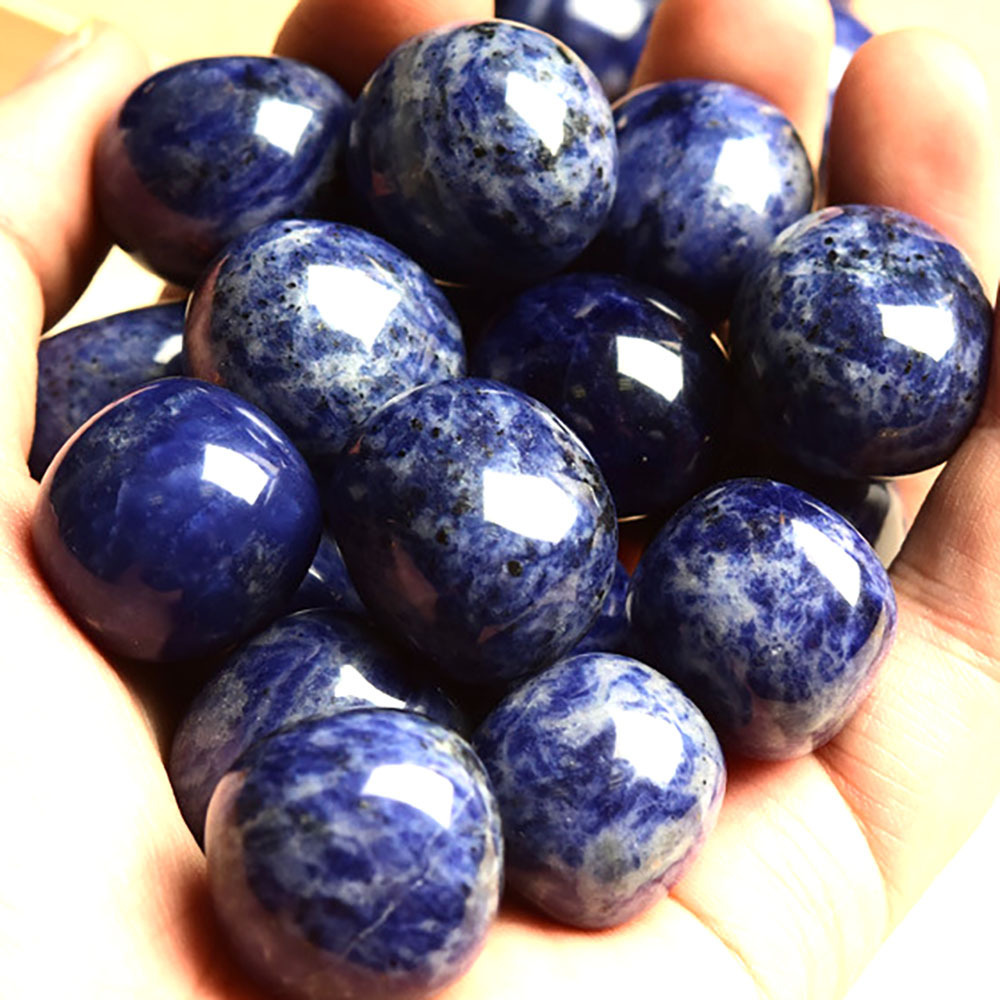 Stone tumbled wholesale natural lapis lazuli stone polishing lapis tumbled stone