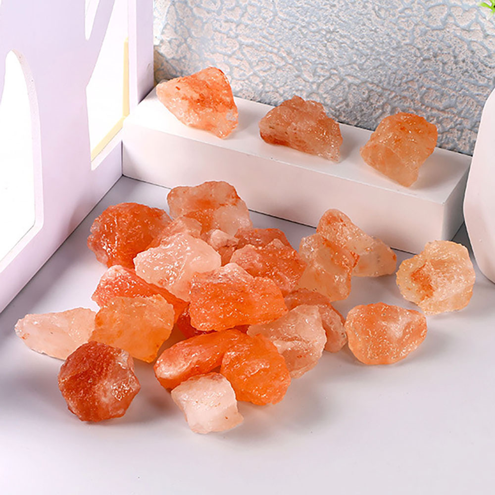 Orange Quartz Raw Stone Wholesale Orange Salt Crystal Yellow Aromatherapy Stone