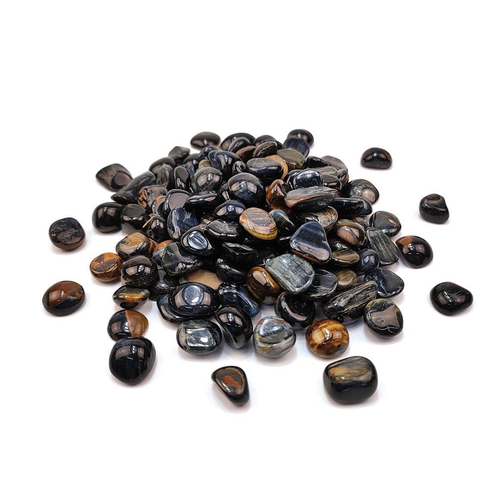 Blue tiger eye gemstone chips wholesale high quality blue tiger eye chips