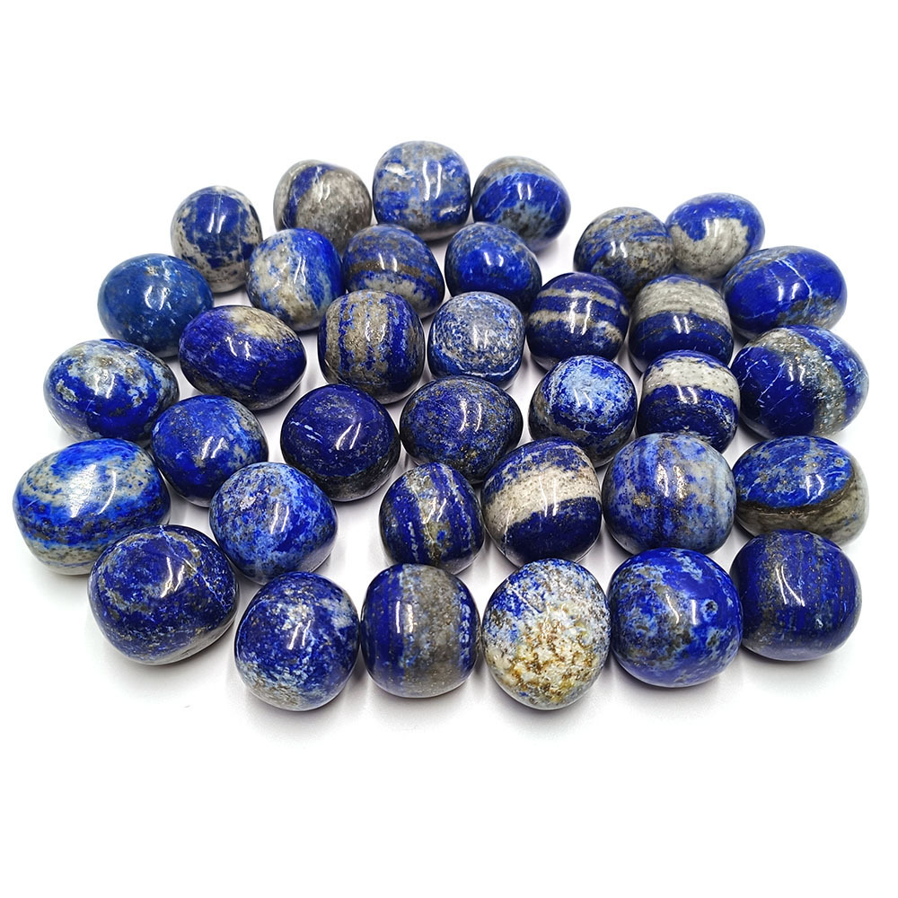 Stone tumbled wholesale natural lapis lazuli stone polishing lapis tumbled stone