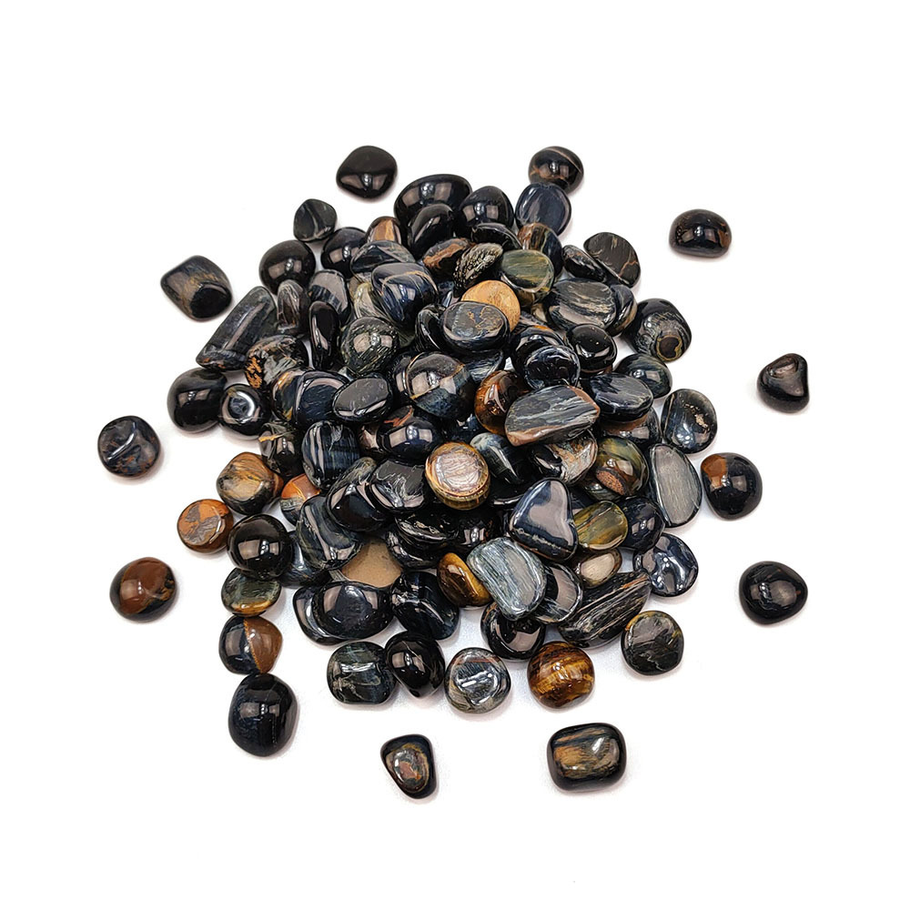 Blue tiger eye gemstone chips wholesale high quality blue tiger eye chips