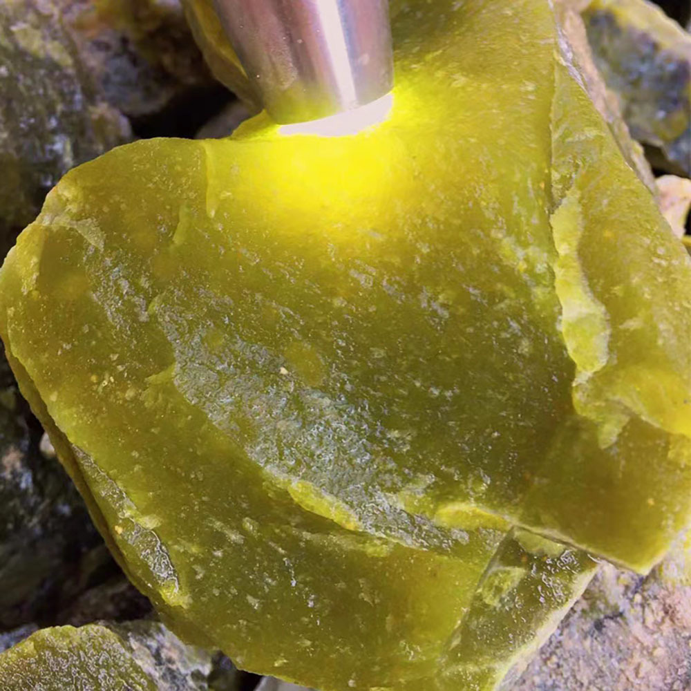 High quality rough lemon jade gemstone wholesale natural lemon jade raw stone