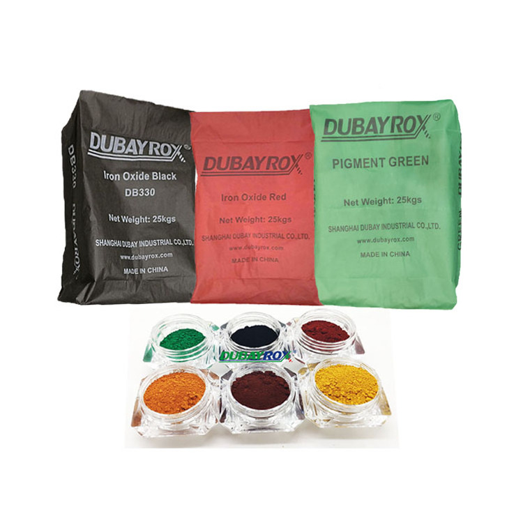 Inorganic Pigment Powder Iron Oxide Red/Black/Yellow For Construction Good Dispersions Pigment For Concrete And Cement