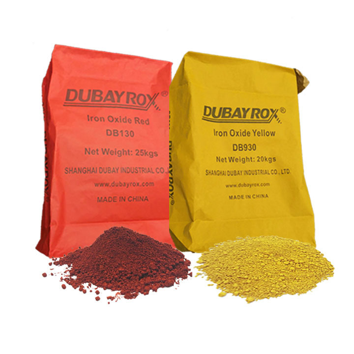 Inorganic Pigment Powder Iron Oxide Red/Black/Yellow For Construction Good Dispersions Pigment For Concrete And Cement