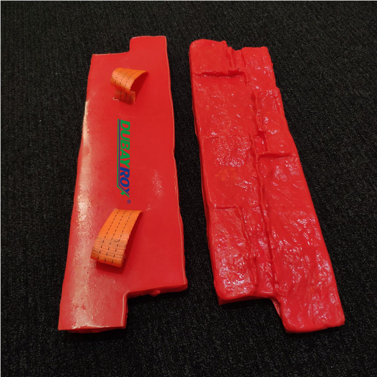 Flexible Concrete Wall Stamp Mold Rubber Wall Stamped Moulds