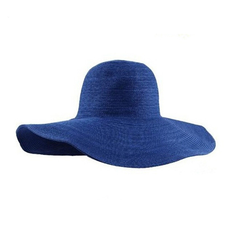 Wholesale Foldable Travel Parent-child Strawhat Women Summer Seaside Sun Beach Hat Floppy Oversize Large Wide Brim Straw Hats