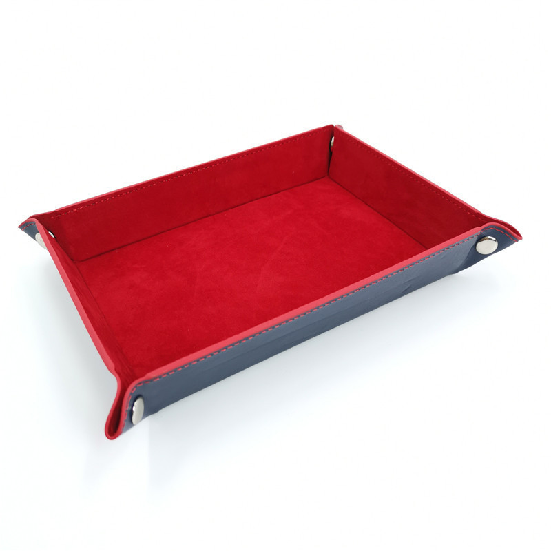 Hot selling Valet Tray for Storage PU Leather Tray Jewelry Organizer  Coin Key Tray Box Practical Storage Box